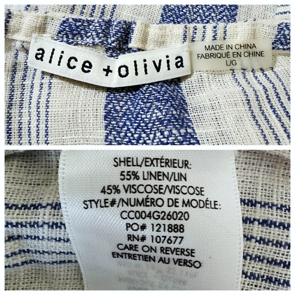 Alice & Olivia Celestial Flutter Sleeve Crop Top … - image 5